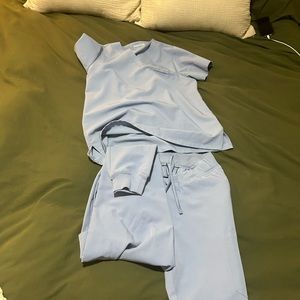 Mandala scrub set. Jogger bottoms and 1 pocket top